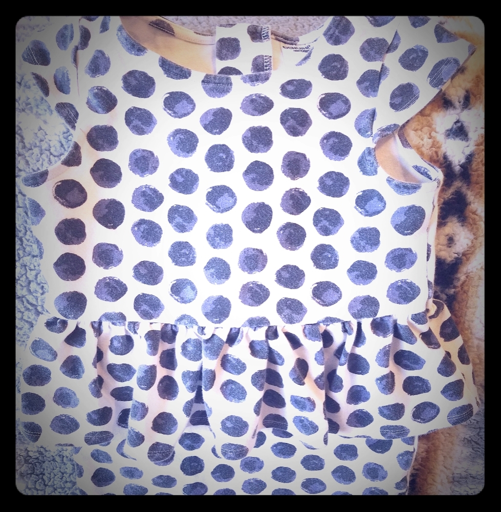 Genuine Kids OSHKOSH Tailored Polka Dot Zip up